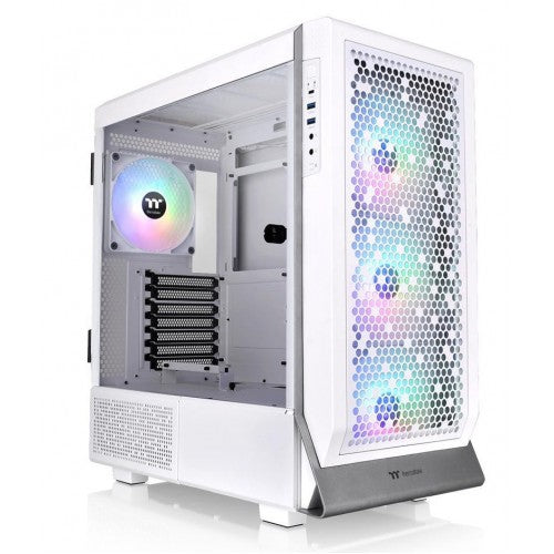 Thermaltake Ceres 500 TG ARGB Mid Tower 1x3mm Tempered Glass White