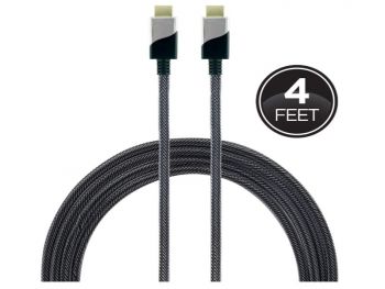 GE Premium HDMI Cable Ethernet 4 Ft. Ultra HD