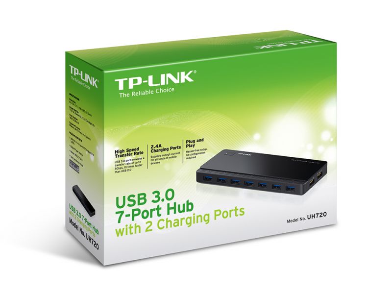 TP-Link UH700 USB 3.0 7-Port Hub Plug and play